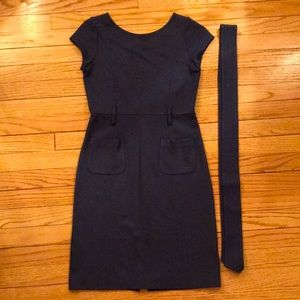 Theory waist-tie dress